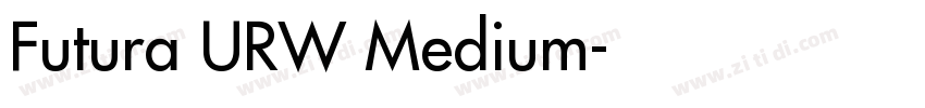 Futura URW Medium字体转换